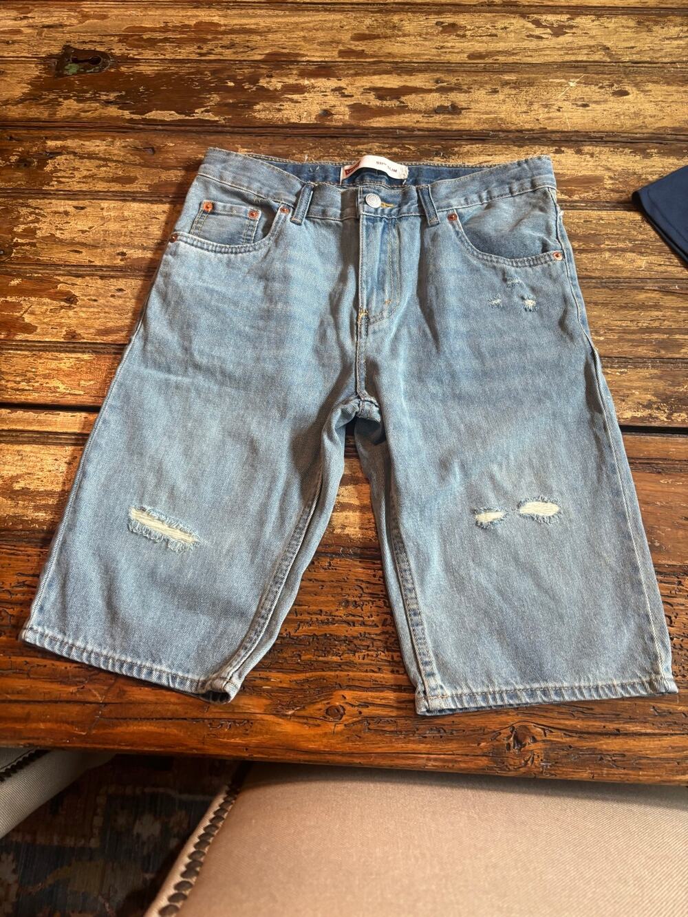 Levi's 511 Slim Girl's Jean Denim Shorts Size 16 NWT